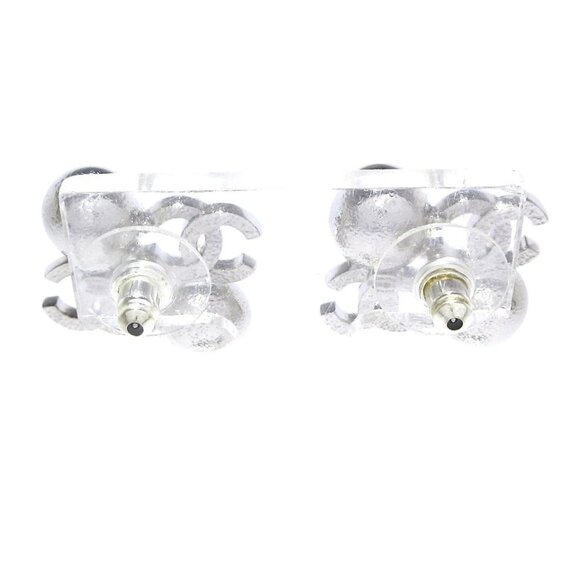 CHANEL Coco - Silver White Hardware Fake Pearl Rhinestones Earrings 864-072625 - Picture 2 of 7